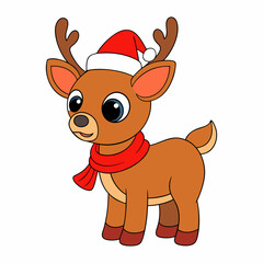 create a full funny christmas baby rain vector illustration