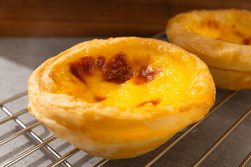 Portuguese style sweet egg tarts