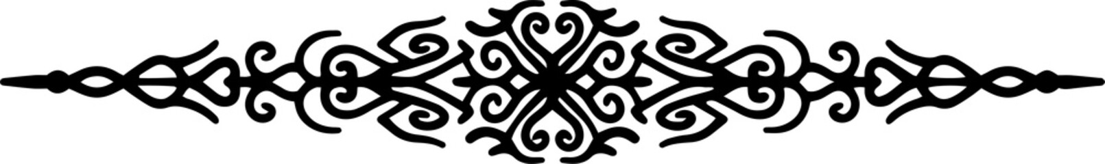 Abstract ornamental vintage border. Decorative flourish paragraph separator, text divider