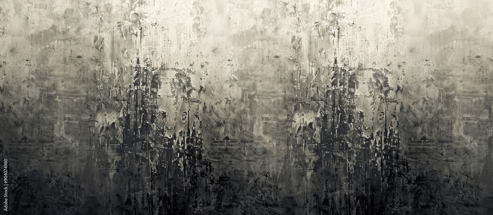 Poster Abstract monochrome background with a grungy twist featuring varying shades of gray in a textured design ideal for use as a copy space image