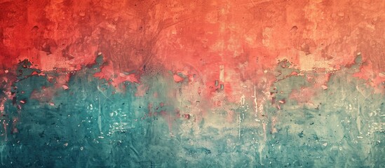 Obraz premium Retro wall background with watercolor effect and a shadow ideal for any copy space image