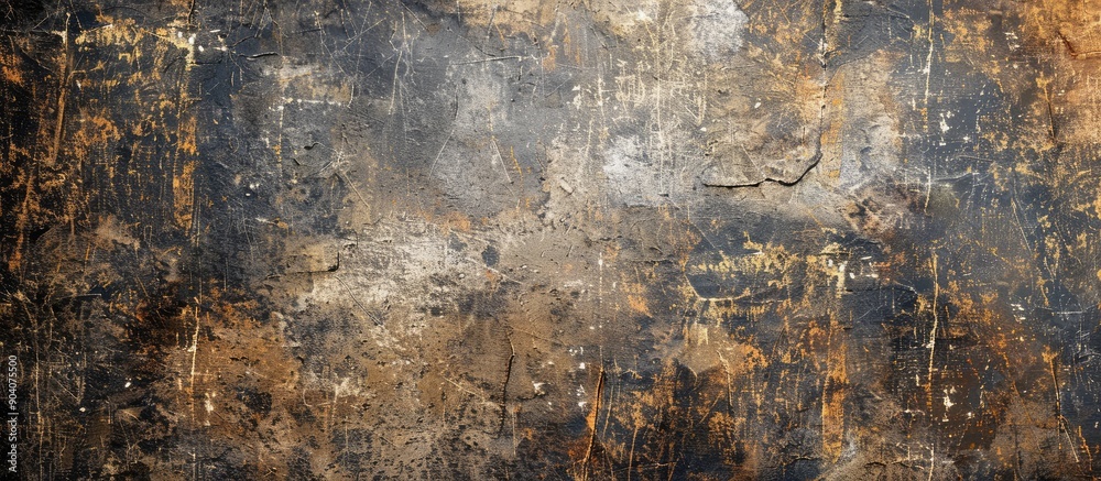 Poster background with scratches on a wall s surface suitable for copy space image