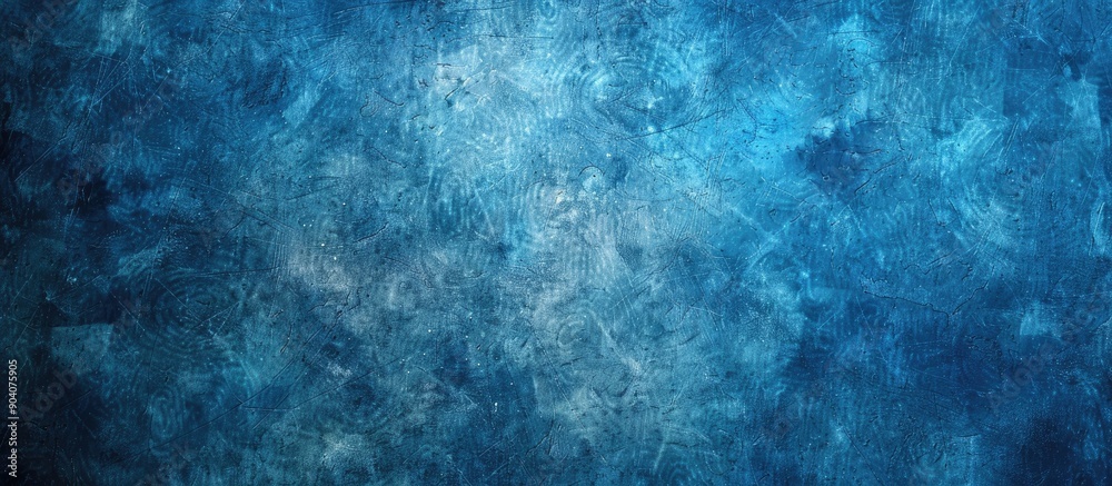 Leinwandbilder grunge style blue backdrop with a vintage worn texture ideal for use as a copy space image
