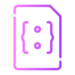 file gradient icon