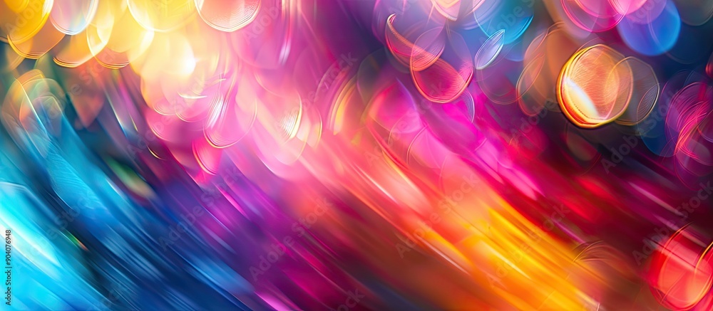 Poster blurry focus creates vibrant abstract backgrounds and wallpapers with colorful hues and plenty of co