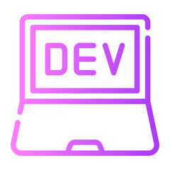 software development gradient icon