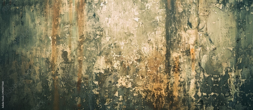 Poster textured grungy wall with stains suitable for a copy space image