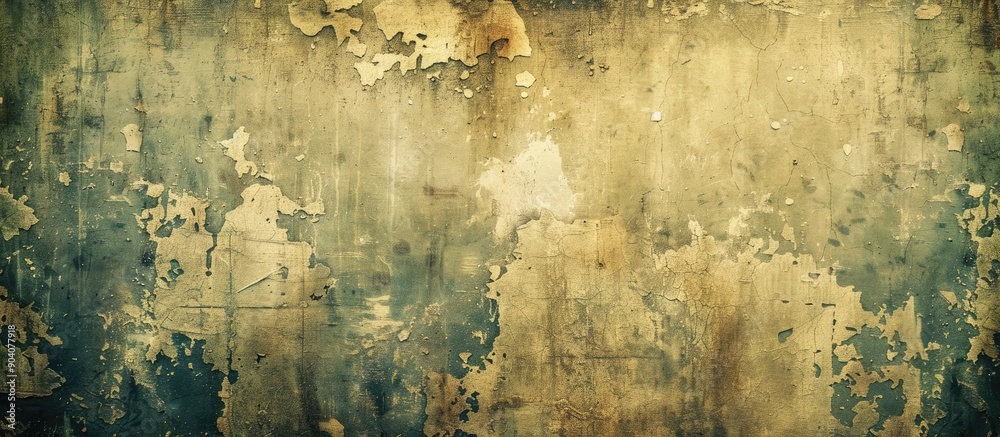 Poster textured grungy wall with stains suitable for a copy space image