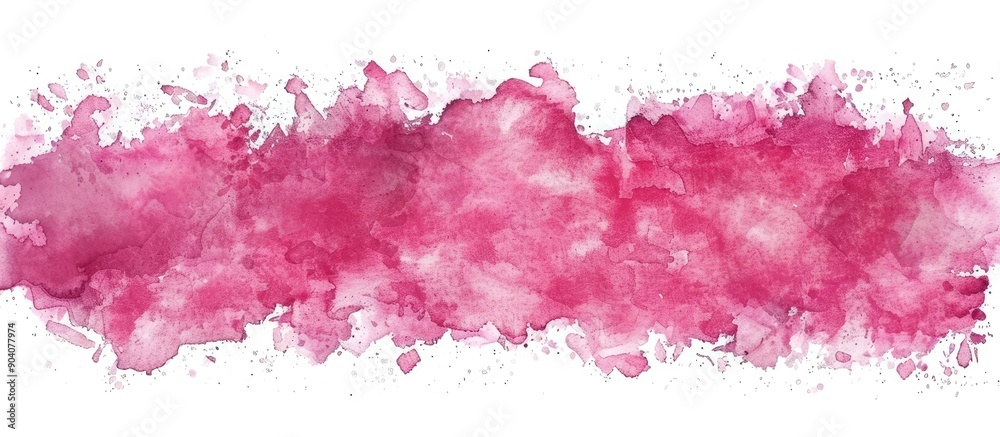 Poster A pink watercolor effect created using a handmade technique ready for use as a copy space image