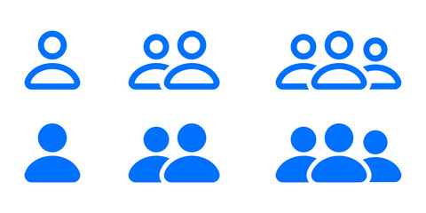 Person icon. two people sign. team symbol. social group illustration. leadership pictogram.