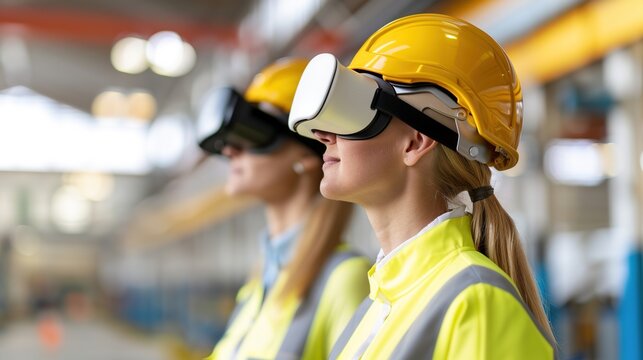 Innovating Tomorrow: Engineers Crafting Infrastructure in Virtual Reality Simulation, Immersive Engineering Experience - Powered by Adobe