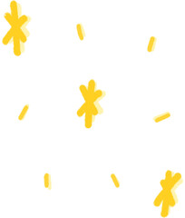 Glitter star for decoration