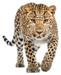 Fototapeta premium PNG Leopard wildlife cheetah walking.