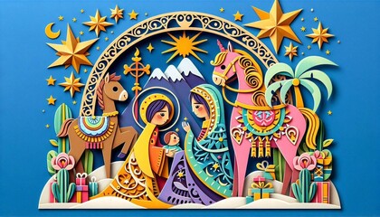 Pesebre Papercut