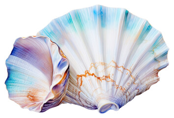 Fototapeta premium PNG Sea shell clam invertebrate shellfish.