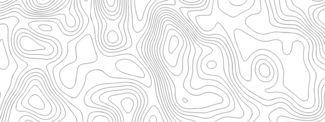 Obraz premium Topographic map background geographic line map with elevation assignments. The black on white contours vector topography stylized height of the lines map.