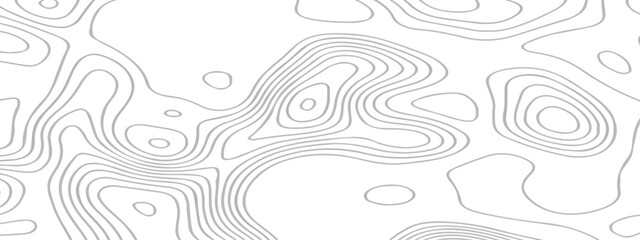Topographic map background geographic line map with elevation assignments. The black on white contours vector topography stylized height of the lines map.