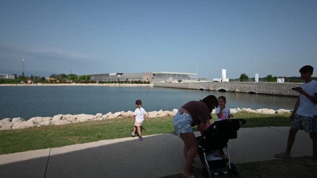 Family Fun at the Park by the Sea In Nin Croatia