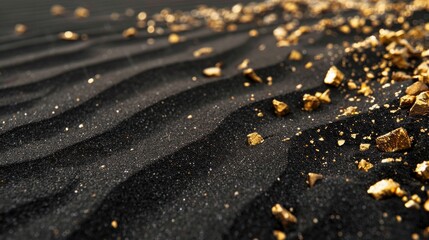 Obraz premium Closeup of big gold nugget finance concept