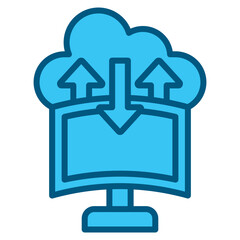 Cloud Data Icon Element For Design