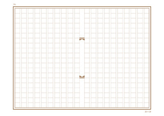 400字詰めの原稿用紙（A4版型）※イラストレーターcsで保存しています。