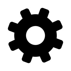 Gear Wheel Cogwheel Mechanism Solid Icon