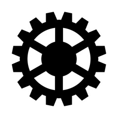 Gear Wheel Cogwheel Mechanism Solid Icon