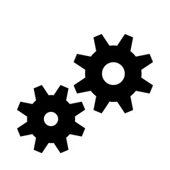 Gear Wheel Cogwheel Mechanism Solid Icon