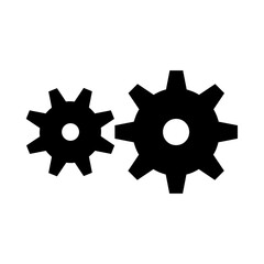 Gear Wheel Cogwheel Mechanism Solid Icon