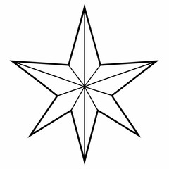 realistic christmas star vector illustration