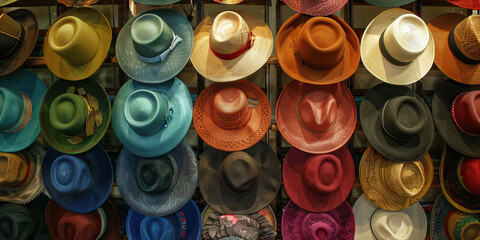 The Madcap Millinery: Racks of hats in every shape and size, waiting for their new owners