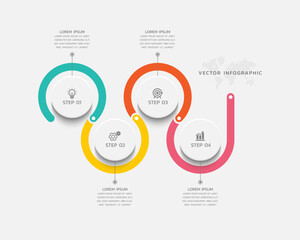 Vector infographics business template design