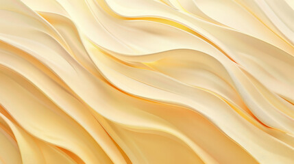 Design a wave background with an elegant neon effect, emphasizing gentle, undulating lines. Opt for a color palette of soft yellows and peaches, creating a warm and inviting ambiance. Incorporate a