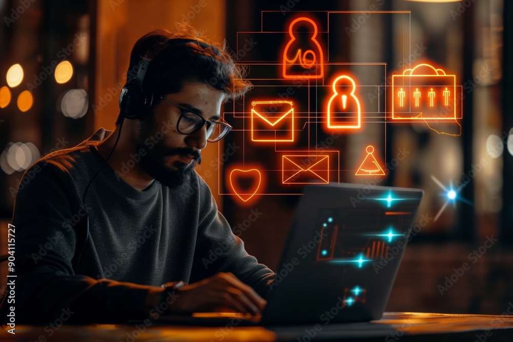 Poster The field of Digital Communication and Legal Practice examines the evolving legal dynamics, highlighting the need for innovation among judges and lawyers while improving networking through technology
