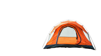 Tent camping on transparent background 