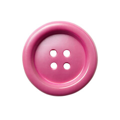 pink Vintage button isolated on white background, png format