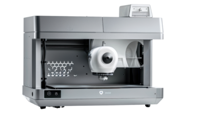 3D Printer Display on transparent background