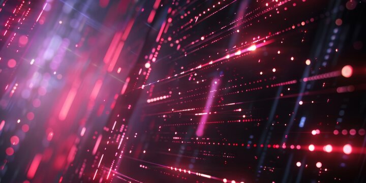 This neon red matrix background suits futuristic and technologythemed designs, offering a hightech visual appeal