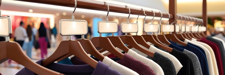 Cloth on shop ganger display for sale