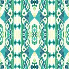 Ethnic abstract ikat art. Seamless ornamental print. Geometric ethnic pattern seamless color oriental. Design for background, curtains, carpets, wallpaper, clothes, packaging, batik.