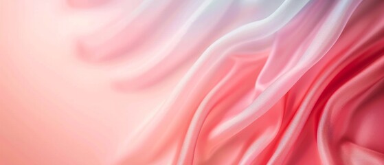 Obraz premium An elegant abstract background featuring soft flowing colors in shades of pink and red, perfect for various creative projects.