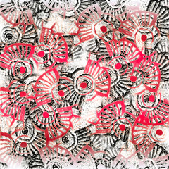 Abstract Interiors Decorative 3d Grunge texture Wallpaper design background