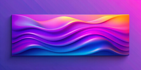 Waves of bright colors blend seamlessly into a gradient pattern,creating a fluid and dynamic visual effect.Shades range from deep blue to bright pink,creating a sense of movement and energy.AI generat