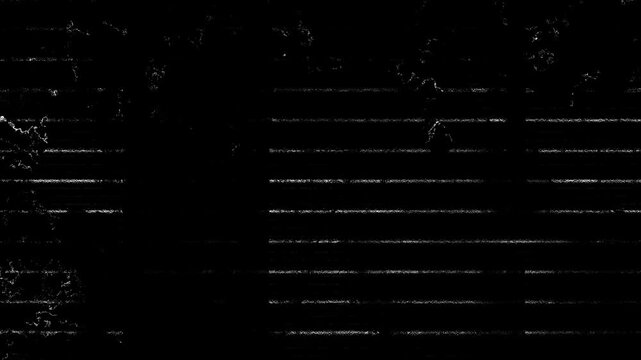 Abstract dark background with grey line grunge texture with flickering and floating digital dark dust animation in black, dirt, grain, goth vintage wall with horror scratches.	

