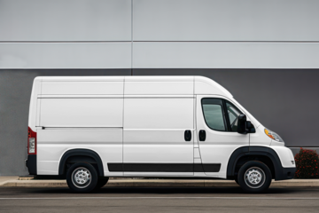 Cargo van png mockup, transparent vehicle