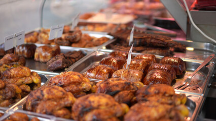 Meat Dishes Sold at a French Market