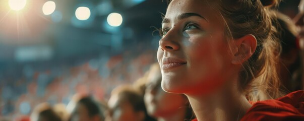 Spectators viewing handball games, sports, intensity