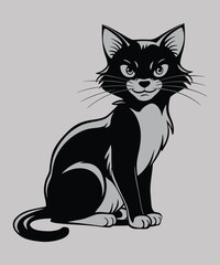 Cute Cat Cartoon Character illustration