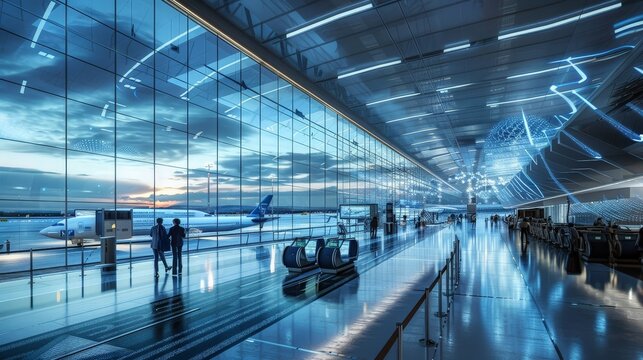 Airports of the future are designed to be smart, integrating IoT devices for real-time data collection
