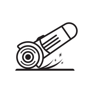 recommend clip art: Factory grinding machine icon outline vector. Grinder tool. Angle cutter